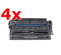 Ricostruita per HP LaserJet 5200 DTN - Q7516A - Toner set 4x nero - Per ca. 4 x 12.000 paginas (5% copertura)