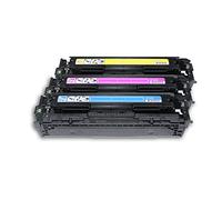 Ricostruita per HP LaserJet Pro CP 1526 nw - 128A / CF371AM - Toner set ciano, magenta, giallo - Per ca. 3 x 1.300 paginas (5% copertura)