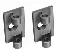 Ricreo 2pz Cerniera di ricambio nera compatibile con cassetta Enel K Serie CR CPRM | Gancio sportello verticale contatore | Adatta a contenitore Enel OEC ARE GMI N0ST0117