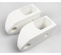 Ricreo Set di 2 Supporti per Ruote Compatibili con Foppapedretti Lenzuoliere Stendibiancheria Ricambio Resistente