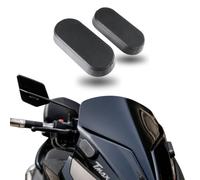 Ricreo Tappi Parabrezza specchietti a manubrio Compatibili con Yamaha TMAX 500 2008-2011, Coprifori Specchietti con Coperchio Girevole Integrato, Kit Chiusura Fori Scudo per Specchi a Manubrio