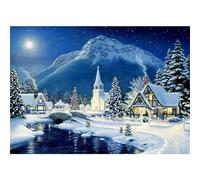 RICUVED Set di quadri per pittura con diamanti 5D, fai da te, per pittura con diamanti, per l'inverno, con accessori, kit completo per pittura a diamante, come regalo e decorazione per la casa (30 x