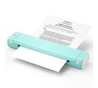 RIDAEX Home Bluetooth Wireless Handheld Small Mini Homework Test Paper Inkless Office Portable A4 Stampante termica per domande errate,F