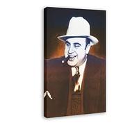 RIDAEX Pittura di opere d'arte su tela 50 * 70cm Senza Cornice Mafia Capone Tela decorativa Wall Art Soggiorno Poster Camera da letto