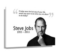 RIDAEX Poster da parete su tela 60 * 80cm Senza Cornice Steve Jobs Citazioni di celebrità Tela decorativa Arte della parete Soggiorno Poster Camera da letto
