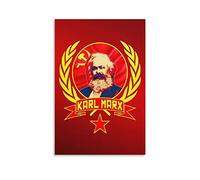 RIDAEX Quadri Su Tela 60 * 90cm Senza Cornice Karl Marx Tela moderna Arte della parete Soggiorno Poster Camera da letto Decorazione Pittura