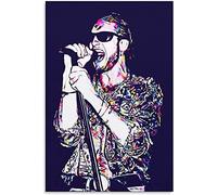 RIDAEX Quadro A Olio su Tela 60 * 90cm Senza Cornice Layne Staley cantante rock Tela Wall Art Soggiorno Poster Camera da letto Decorazione Pittura