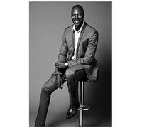 RIDAEX Quadro Su Tela 60 * 80cm Senza Cornice Omar Sy attore sorriso immagine stampa moderna famiglia camera da letto decor poster