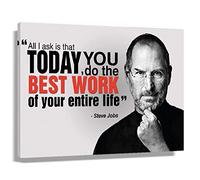 RIDAEX Quadro Su Tela 60 * 90cm Senza Cornice Steve Jobs Citazioni di celebrità Stampa fotografica moderna famiglia Camera da letto Decor poster