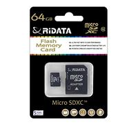 RiDATA - Scheda di memoria Micro SD da 64 GB Classe 10 + Chiavetta USB adattatore