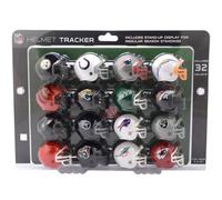 Riddell Set tracker per casco NFL da 32 pezzi - Caschi taglia Gumball - Tutti i loghi NFL attuali - Nuovo set 2024
