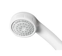 Ridder 091281 Soffione Doccia, ca. 205 x 68 mm, Cordoba, Bianco, con Guarnizione