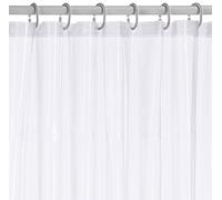 RIDDER 361000-350 - Tenda per la Doccia Brillant con Anelli Inclusi, 120 x 200 cm, Colore: Trasparente