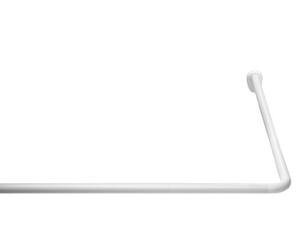 RIDDER 59501-350 - Asta angolare Universale, Ø 25 mm, in Alluminio, Colore: Bianco