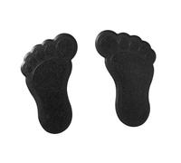 RIDDER 695000-350 - Mini tappetini Antiscivolo per Doccia e Vasca da Bagno a Forma di Piedi, Misura XXS, Colore: Nero