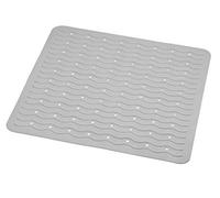 Ridder Playa 683030, tappetino per vasca da bagno, 38 x 80 cm, colore blu neon, 100% gomma sintetica., Grigio, 54x54 cm