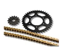 RIDE AND CUSTOM Kit catena corona pignone rinforzata RK compatibile con Beta Evo 4T 250 2009-2017 11X42 corona in alluminio