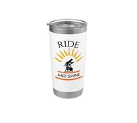 Ride and Shine Cool Spin Class Ciclismo Bicchiere termico in acciaio inox doppia parete