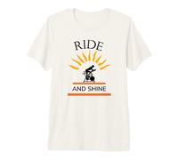 Ride And Shine Cool Spin Class Ciclismo Maglietta Premium