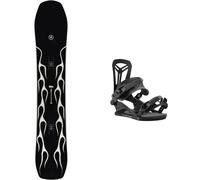RIDE - Attacchi per snowboard - Pack Smokescreen 2025 in Nylon - Nero Nero S,M,L,XL