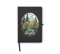 Ride Bike - Taccuino con immagine della natura, pagine bianche, copertina in ecopelle, agenda, diario, quaderno di lavoro