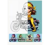 Ride & Color: Cute Bikers and Their Animal Friends