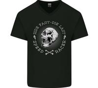 Ride Fast Die Maglietta In Cotone A V Per Uomo Motociclista