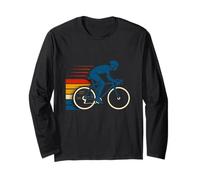 Ride Fast, Divertente Design a Forma di Ciclista Maglia a Manica