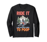Ride It Like You Really Have To Poop Rider Racing Maglia a Manica