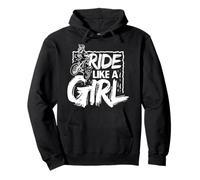 Ride Like A Girl Motocross Dirt Bike Cavaliere Enduro Regalo Felpa con Cappuccio