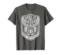 Ride Like You Stole It Biker Funny Dad Mens Motorcycle Lover Maglietta