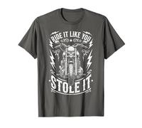 Ride Like You Stole It Biker Funny Dad Mens Motorcycle Lover Maglietta