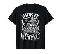 Ride Like You Stole It Vintage Fathers Day Men's Motorcycle Maglietta