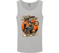 Ride Loud Ride Proud Motociclista Uomo Canotta Maglia