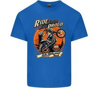 Ride Loud Ride Proud Motociclista Uomo Cotone T-Shirt