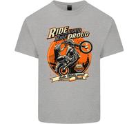 Ride Loud Ride Proud Motociclista Uomo Cotone T-Shirt