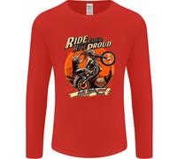 Ride Loud Ride Proud Motociclista Uomo Maniche