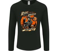 Ride Loud Ride Proud Motociclista Uomo Maniche