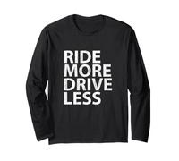 Ride More Guidare Meno Ciclista Ciclismo Strada Bicicletta Maglia a Manica