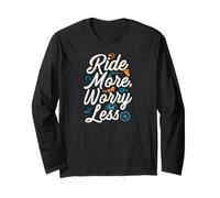 Ride More Worry Less Bike Surfing Lover Maglia a Manica