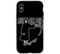 Ride or Die Grim Reaper Skater Custodia per iPhone X/XS