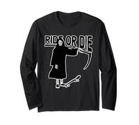 Ride or Die Grim Reaper Skater Maglia a Manica
