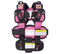 Ride Safer - Gilet da viaggio con zaino con cerniera, indossabile, leggero, compatto e portatile, perfetto per l'uso quotidiano o per auto a noleggio, viaggi e auto a noleggio (XS, rosa)
