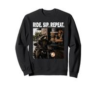 Ride Sip Repeat Macchina da caffè Amante degli Animali Felpa