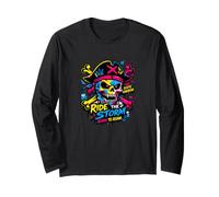 Ride The Storm, Pirate Skull Storm Adventure Graphic Maglia a Manica