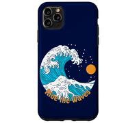Ride The Wave Retro Tradizionale Tattoo Art Beach Sunrise Custodia per iPhone 11 Pro Max