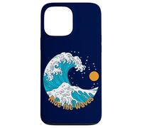 Ride The Wave Retro Tradizionale Tattoo Art Beach Sunrise Custodia per iPhone 13 Pro Max