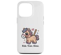Ride Train Shine Cute Pony - Attrezzo per equitazione Custodia per iPhone 13 Pro