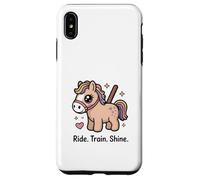 Ride Train Shine Cute Pony - Attrezzo per equitazione Custodia per iPhone XS Max