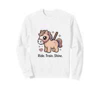 Ride Train Shine Cute Pony - Attrezzo per Equitazione Felpa